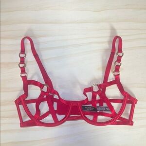 Victoria's Secret Red Strappy Bra NWOT